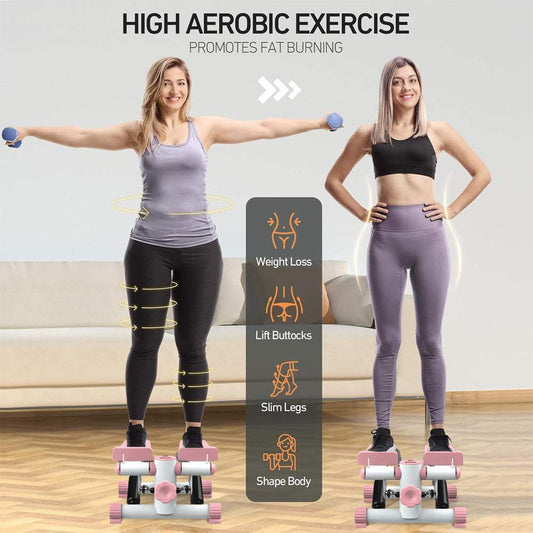 Mini treadmill fitness equipment with black and yellow striped design.