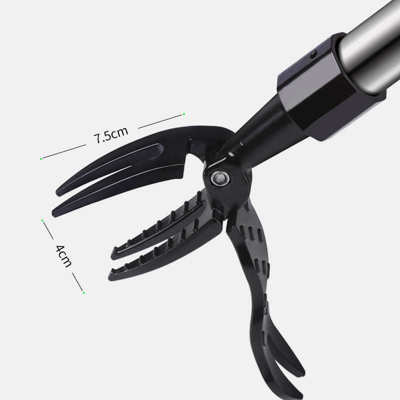 packing list Standing weeding uproot tool removing weeds with black alloy and stainless steel design.
