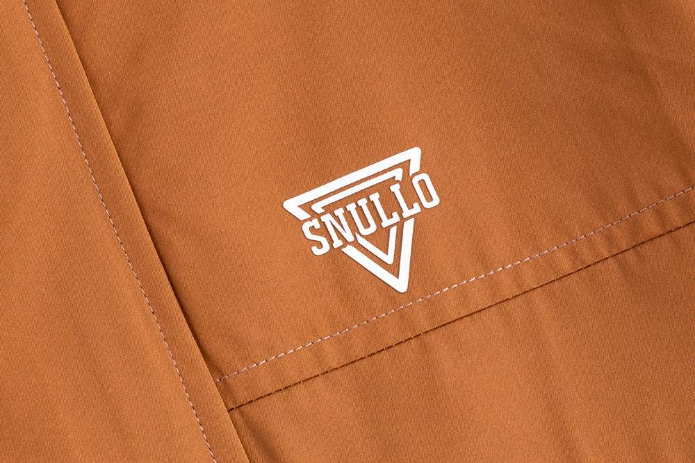 Men's outdoor rainproof and windproof assault suit in brown and beige.