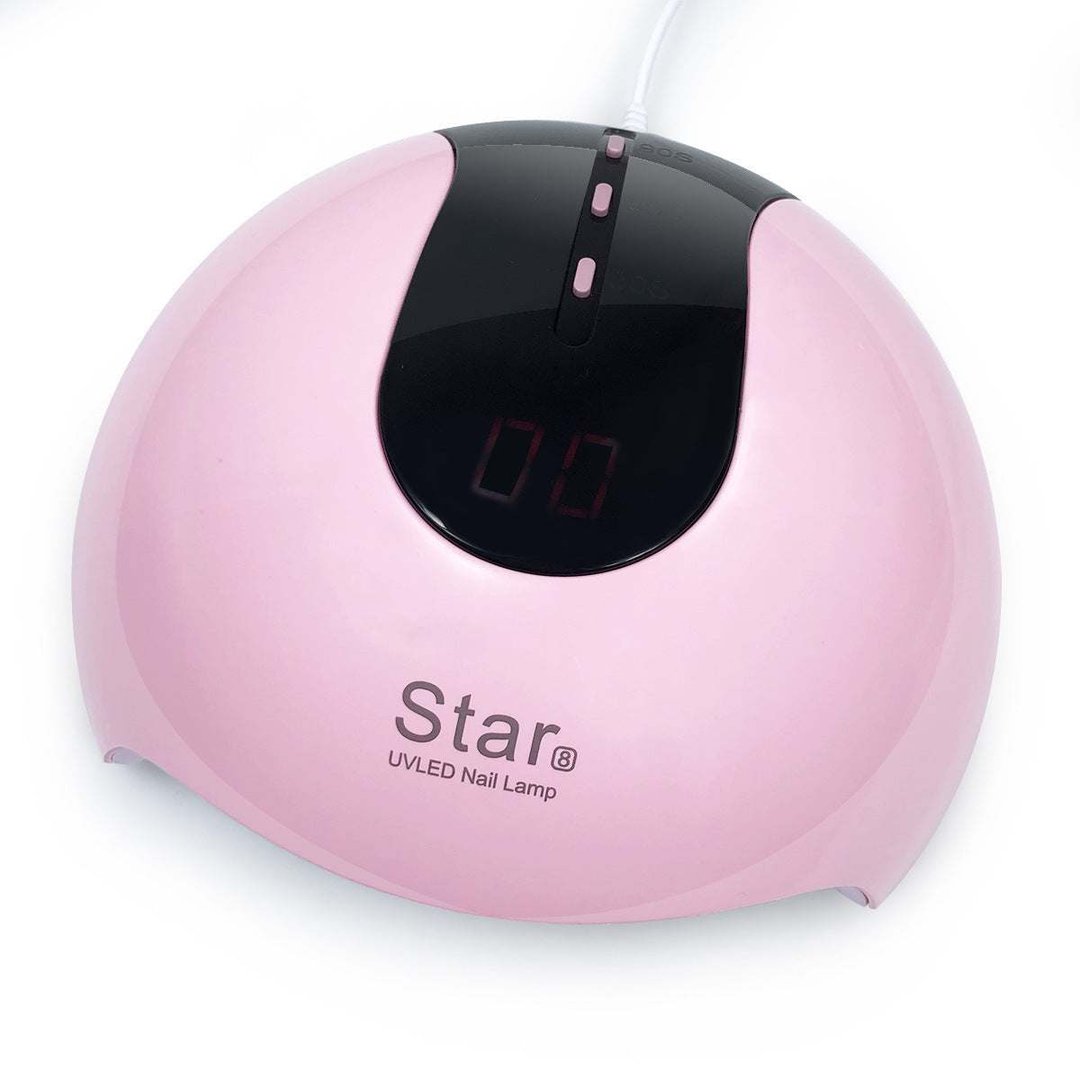 iphone 12 Pink UV LED nail lamp with digital display.