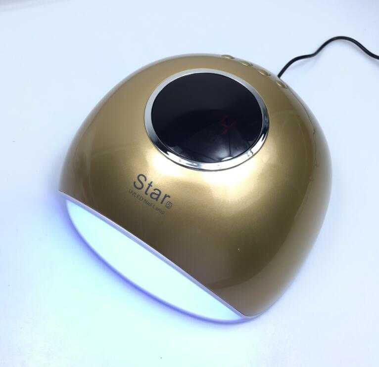 iphone 12 Pink UV LED nail lamp with digital display.