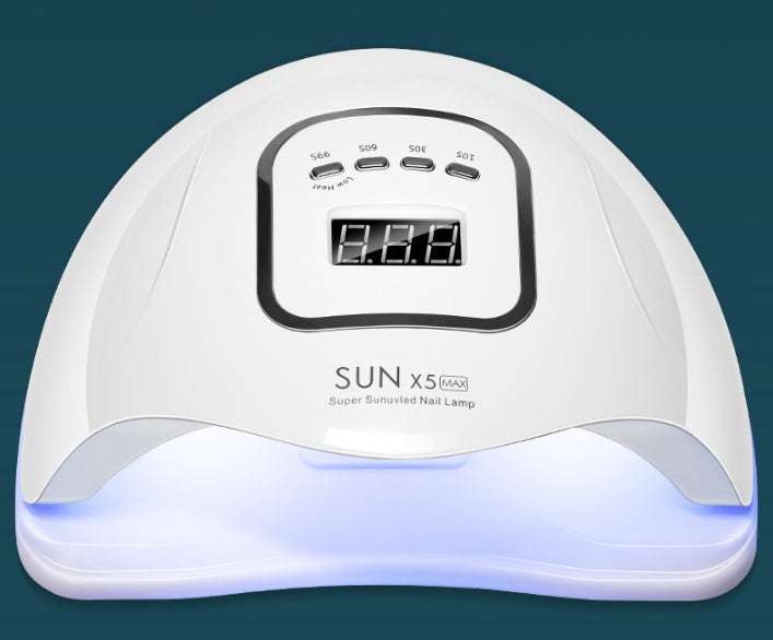 quick-drying nail polish 120W UV LED nail polish dryer for quick-drying, featuring ABS plastic and multiple timing settings.