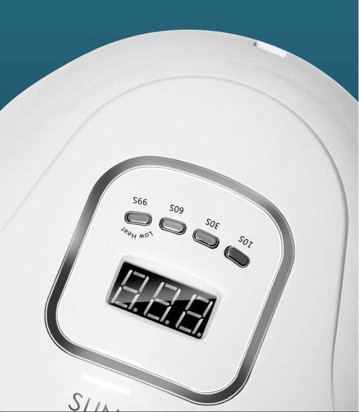 quick-drying nail polish 120W UV LED nail polish dryer for quick-drying, featuring ABS plastic and multiple timing settings.