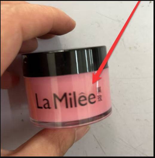 Lip Skin Care Moisturizing lip mask with cherries and black lid, perfect for hydrating and nourishing lips.
