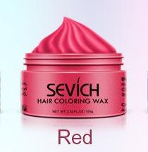 Disposable hair cream wax in gray and white colors applied on hair.