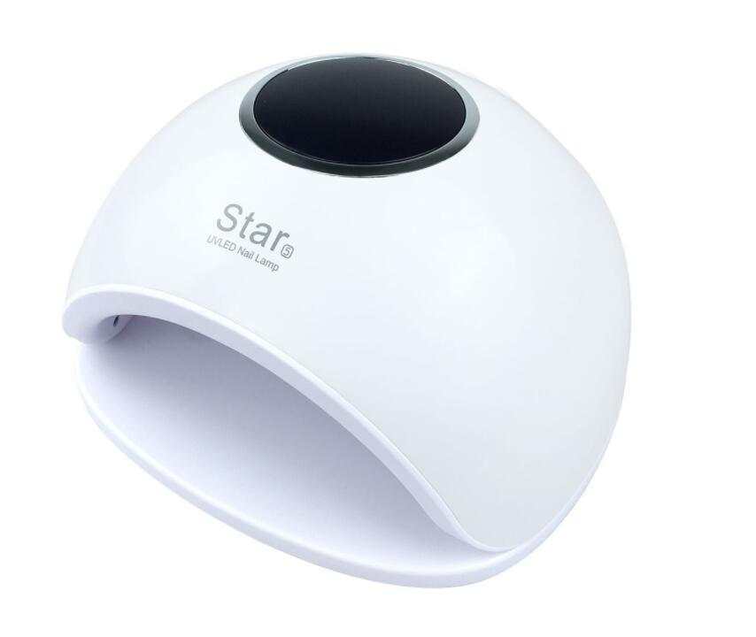 iphone 12 Pink UV LED nail lamp with digital display.
