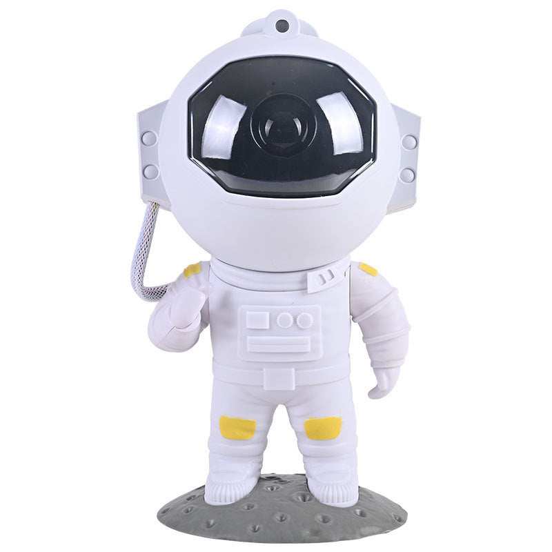 Astronaut-shaped galaxy star projector with various nebula effects.