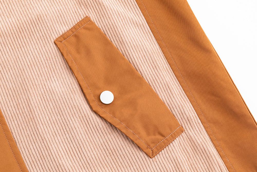 Men's outdoor rainproof and windproof assault suit in brown and beige.