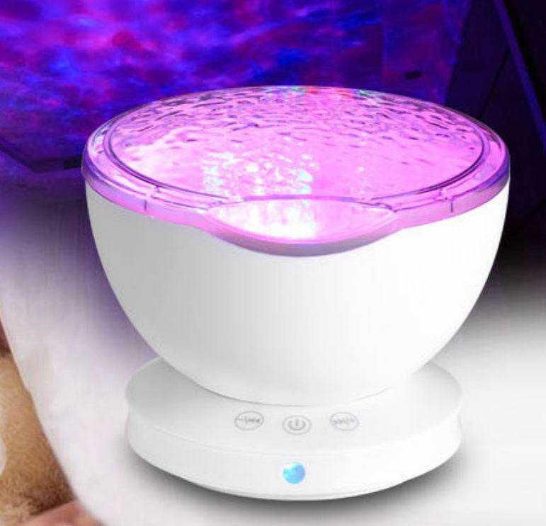 Ocean Wave Projector LED Night Light Remote Control TF Cards Music Player Speaker Aurora ProjectionOcean Wave Projector LED Night Light Remote Control TF Cards Music Player Speaker Aurora Projection