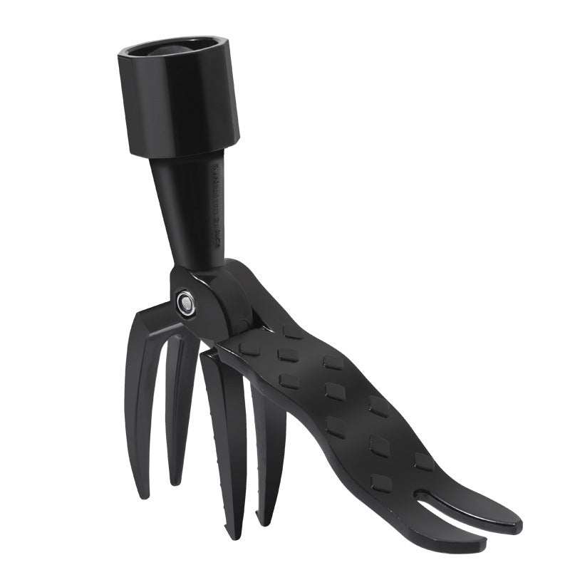 packing list Standing weeding uproot tool removing weeds with black alloy and stainless steel design.