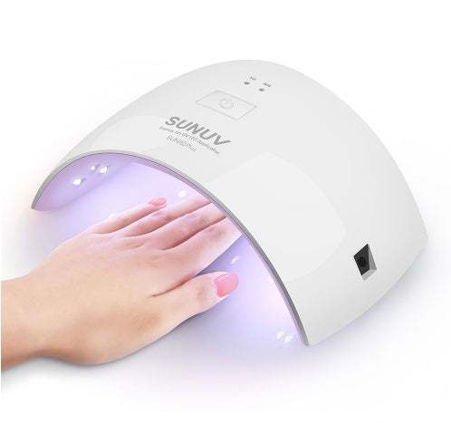 UV LED Lamp for Nails Dryer Sunuv 9c model with digital display.