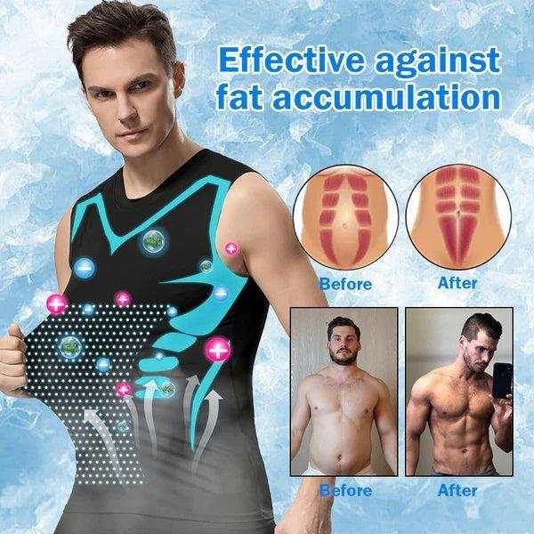 Men's exercise workout quick-drying breathable slim fit vest for fitness and bodybuilding.