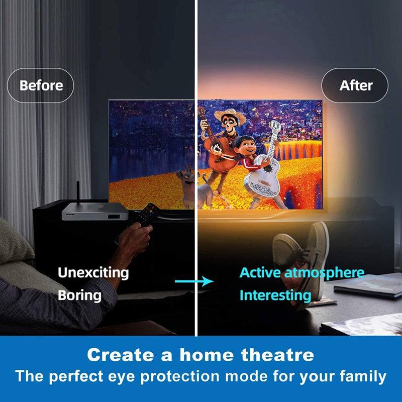 LED Strip Lights 20m RGB Flexible Tape with Remote Controller and Power Supply for Home Decor.