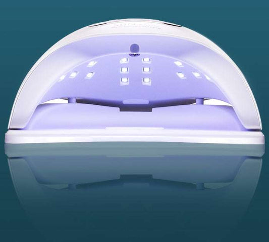 quick-drying nail polish 120W UV LED nail polish dryer for quick-drying, featuring ABS plastic and multiple timing settings.