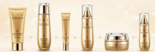 6-piece moisturizing and hydrating cosmetics care set.