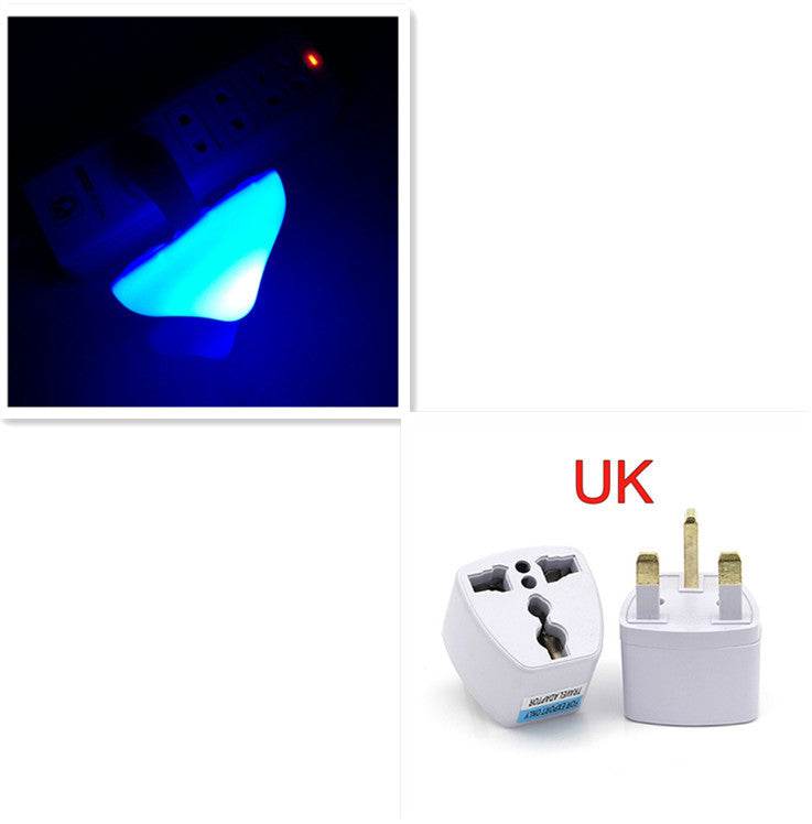LED Night Light Mushroom Wall Socket Lamp with light-control sensor, EU US Plug, warm white glow for bedroom decoration.
