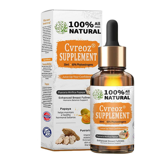 Natural papaya supplement benefits diagram with dropper and cup.