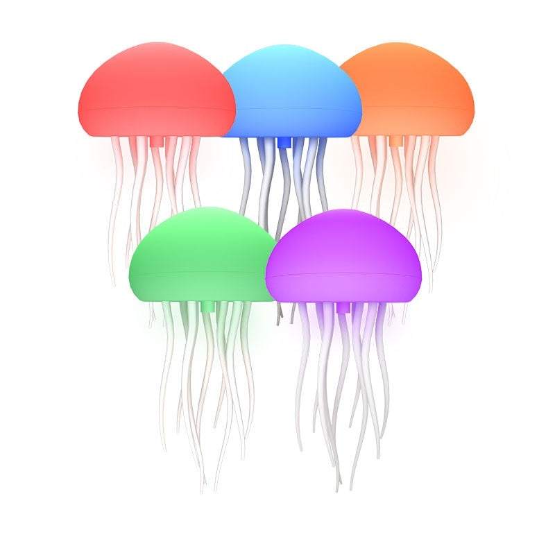 Jellyfish Mood Lamp with LED lights, enhancing ambiance and relaxation.