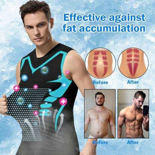 Men's exercise workout quick-drying breathable slim fit vest for fitness and bodybuilding.