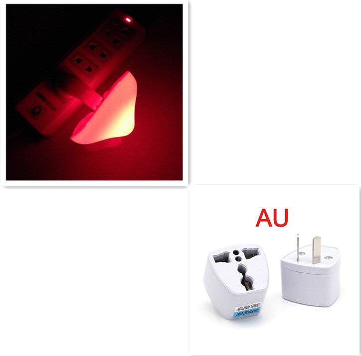 LED Night Light Mushroom Wall Socket Lamp with light-control sensor, EU US Plug, warm white glow for bedroom decoration.