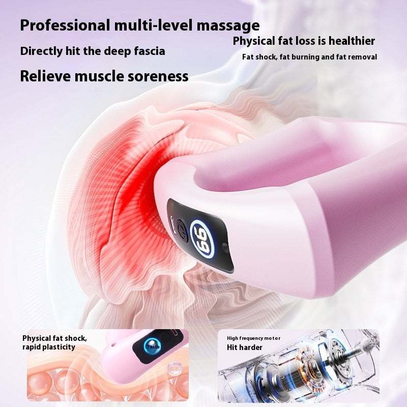 Fascia ring fat burning massage device with adjustable gears and LED screen.