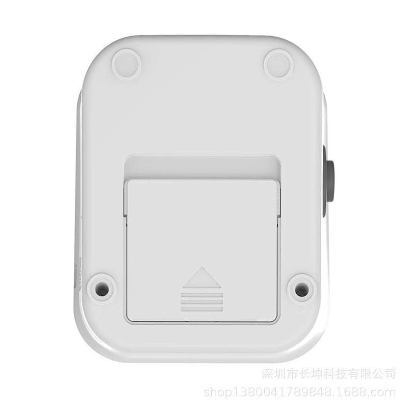 Electronic blood pressure monitor with large screen for real-time measurement.